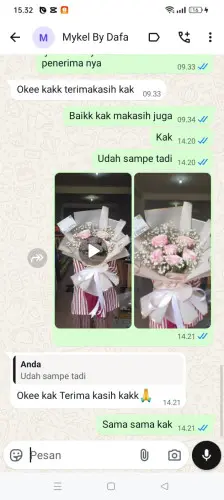 Testimonial Buket Bunga saketi