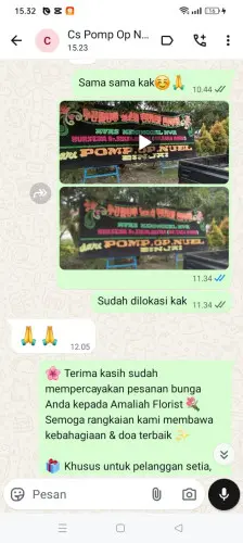 Testimonial Papan Bunga saketi